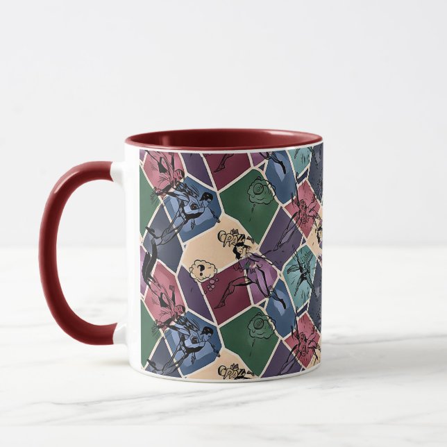 Caneca Padrão digital geométrico abstrato moderno 59 (Esquerda)