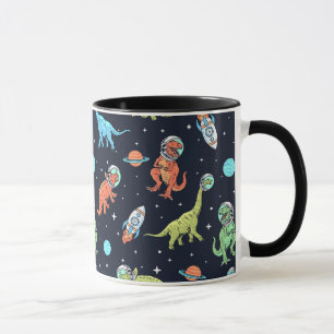 Caneca Padrão do Astronauta do Dinossauro para Crianças
