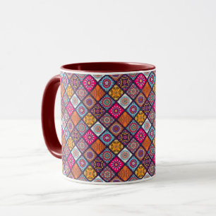 Caneca Padrão do Azulejo Mandala