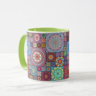 Caneca Padrão do Azulejo Mandala