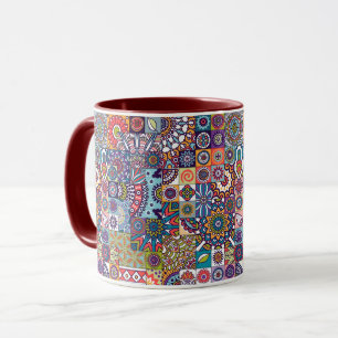 Caneca Padrão do Azulejo Mandala
