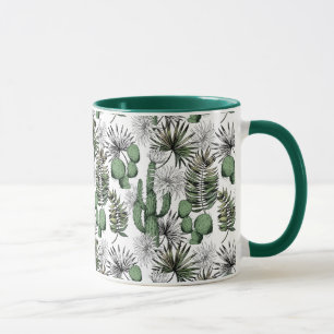 Caneca Padrão do Deserto de Cactus