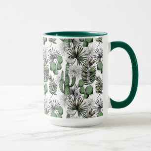 Caneca Padrão do Deserto de Cactus