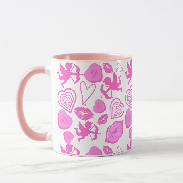 Caneca Padrão do Namorados rosa (Esquerda)