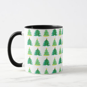 Caneca Padrão do pinheiro de Natal