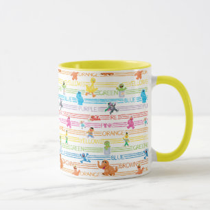Caneca Padrão do Rainbow Color Sesame Pals