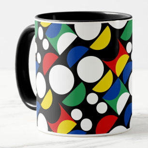 Caneca Padrão do século de Médio Bauhaus, escandinavo neg