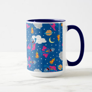 Caneca Padrão do Super Grover 2.0 no Céu Noturno