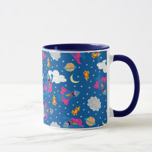 Caneca Padrão do Super Grover 2.0 no Céu Noturno