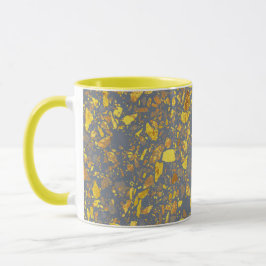 Caneca Padrão Dourado moderno de Terrazzo