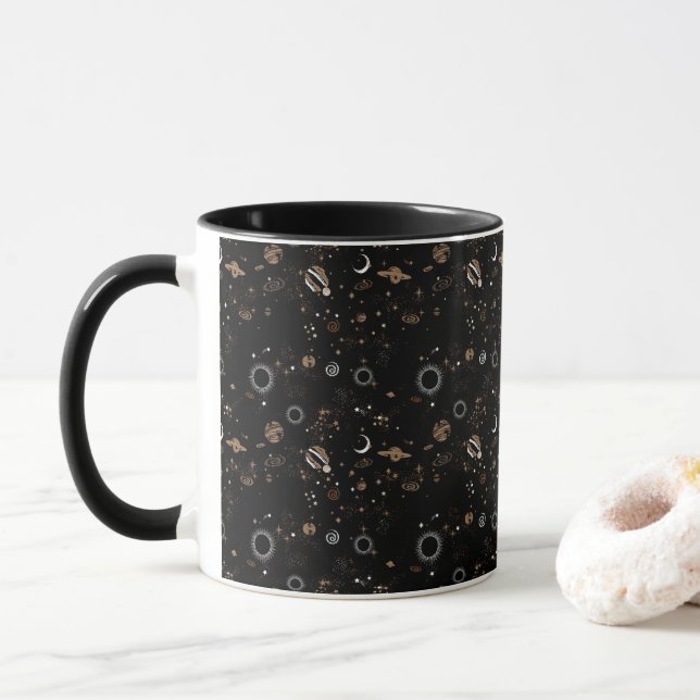 Caneca Padrão Espacial  (Com Donut)