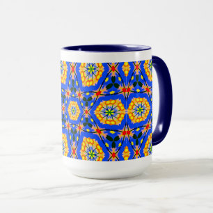 Caneca Padrão estético floral