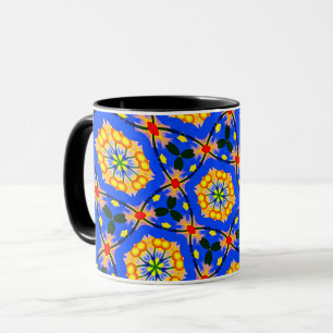 Caneca Padrão estético floral