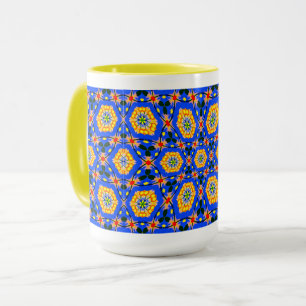 Caneca Padrão estético floral