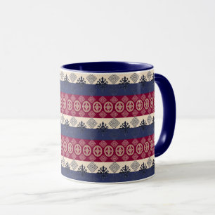 Caneca Padrão étnico-africano com símbolos Adinkra