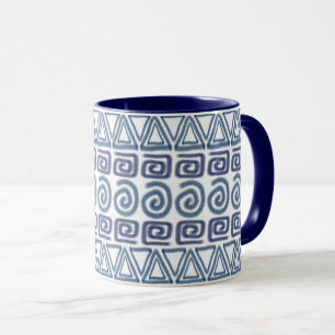 Caneca padrão étnico africano desenhado à mão