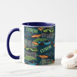 Caneca Padrão Extremo de Corrida de Rua em Tóquio