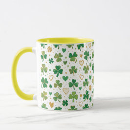 Caneca Padrão Festivo do Dia de São Patrício