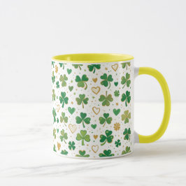 Caneca Padrão Festivo do Dia de São Patrício