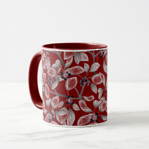 Caneca Padrão Floral