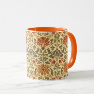 Caneca Padrão Floral Art Nouveau de William Morris Compto