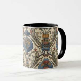 Caneca Padrão floral Blue Iris de William Morris vintage