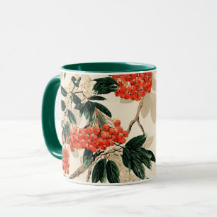 Caneca Padrão Floral de Berry Decorativo