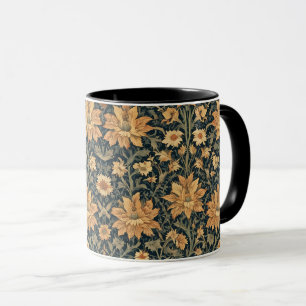 Caneca Padrão Floral de Madressilva Antiga William Morris