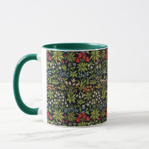 Caneca Padrão Floral Flores Vintage William Morris