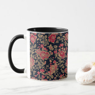 Caneca Padrão Floral Indiano