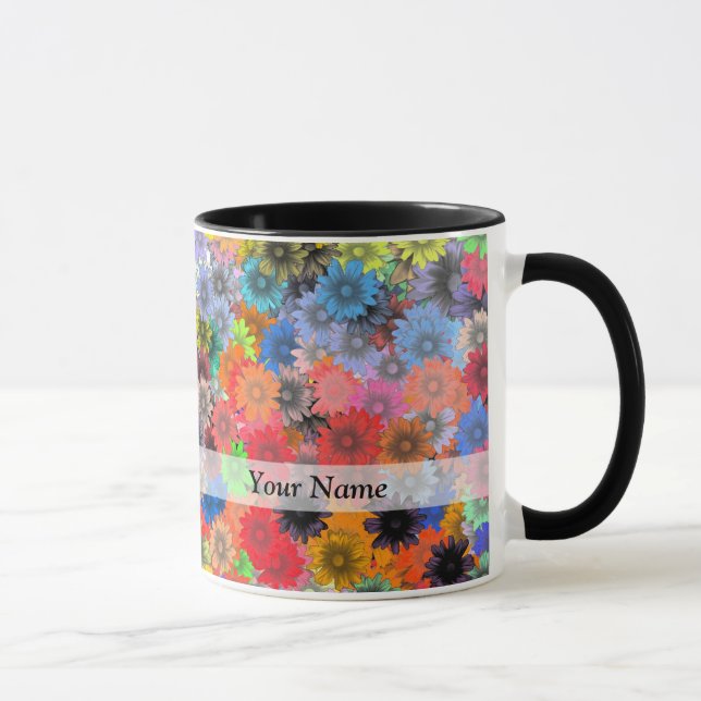Caneca Padrão floral multicolor (Direita)