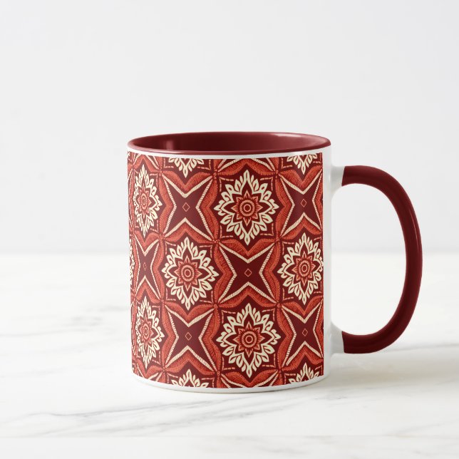 Caneca Padrão Floral na moda Boho Chic (Direita)