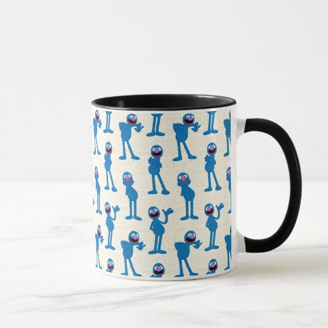 Caneca Padrão Fofo do Grover (Direita)
