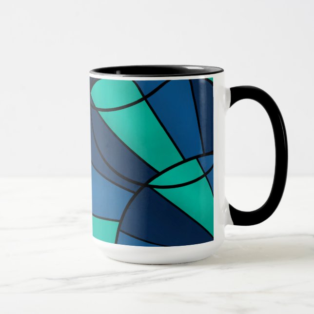 Caneca padrão geométrico abstrato (Direita)