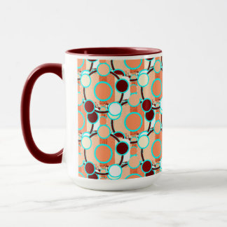 Caneca Padrão Geométrico de Meia-Tom