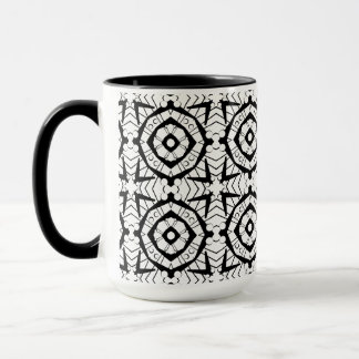 Caneca Padrão geométrico e estilo Batik