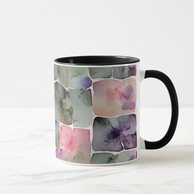 Caneca Padrão geométrico mínimo de abstrato 54 (Direita)