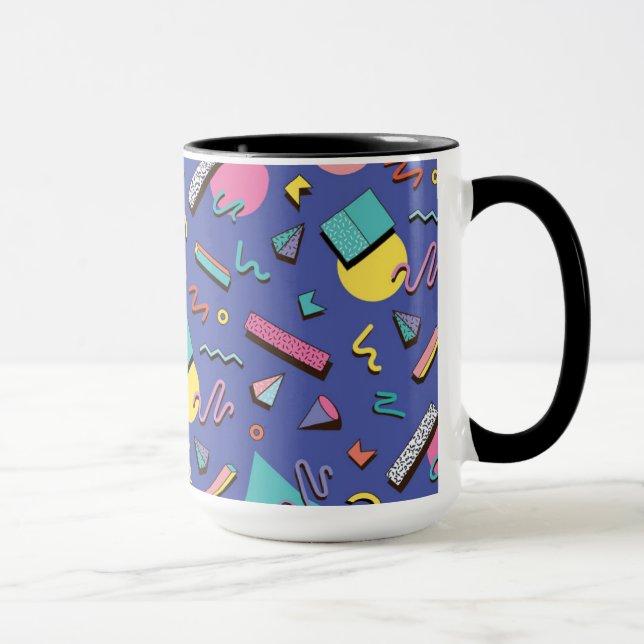 Caneca Padrão Geométrico Retroativo (Direita)
