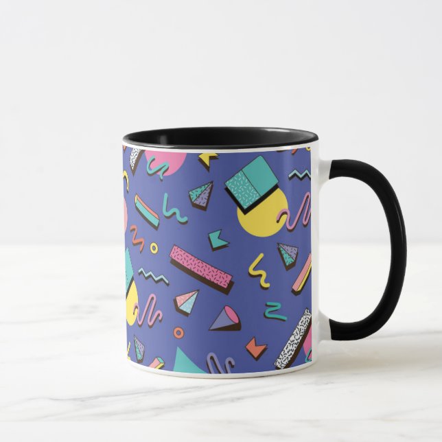 Caneca Padrão Geométrico Retroativo (Direita)