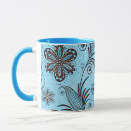 Caneca Padrão Incolor Floral