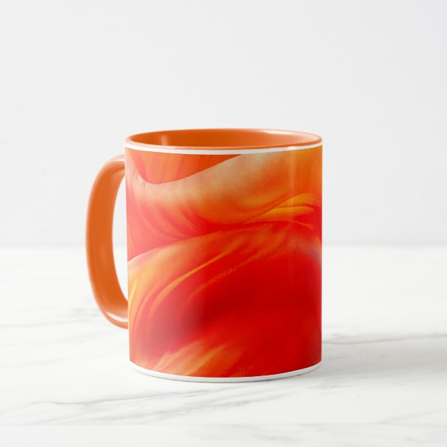 Caneca Padrão Laranja (Frente Esquerda)