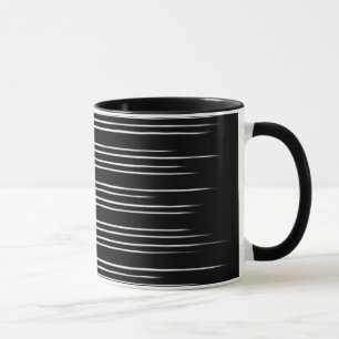 Caneca Padrão legal em branco e preto
