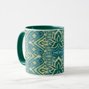 Caneca Padrão Lotus Ikat - O Lotus Branco