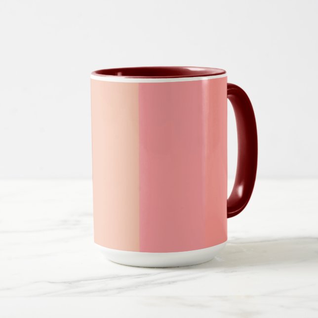 Caneca Padrão pastel rosa milenal Mug de café (Frente Esquerda)