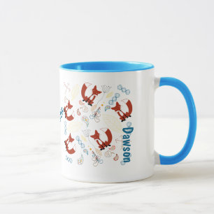 Caneca Padrão Personalizado Moderno da Fox Woodland