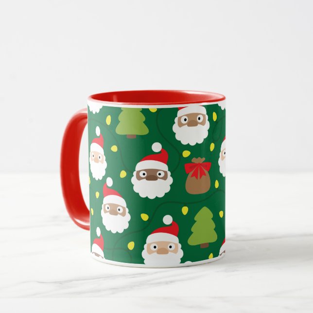 Caneca Padrão Santa Clauses (Frente Esquerda)