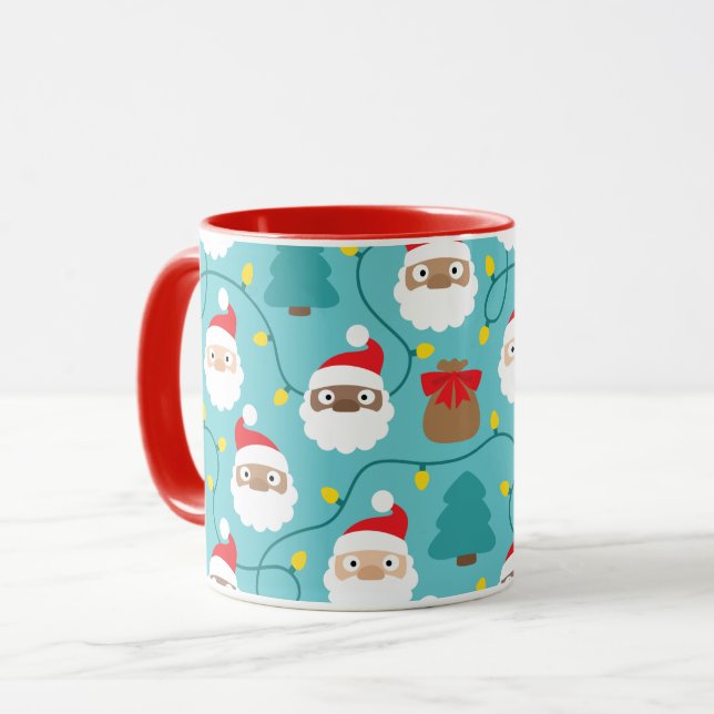 Caneca Padrão Santa Clauses (Frente Esquerda)
