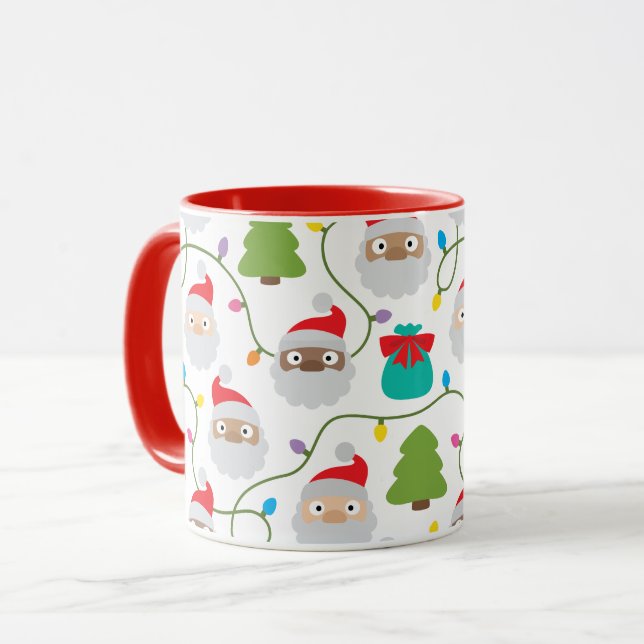 Caneca Padrão Santa Clauses (Frente Esquerda)