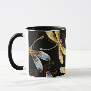 Caneca Padrão sem costura com Ouros