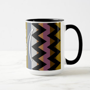 Caneca Padrão Trendy Chic Chevron Stripes #3